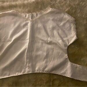 Elegant Cream Lace Trim Women's Top